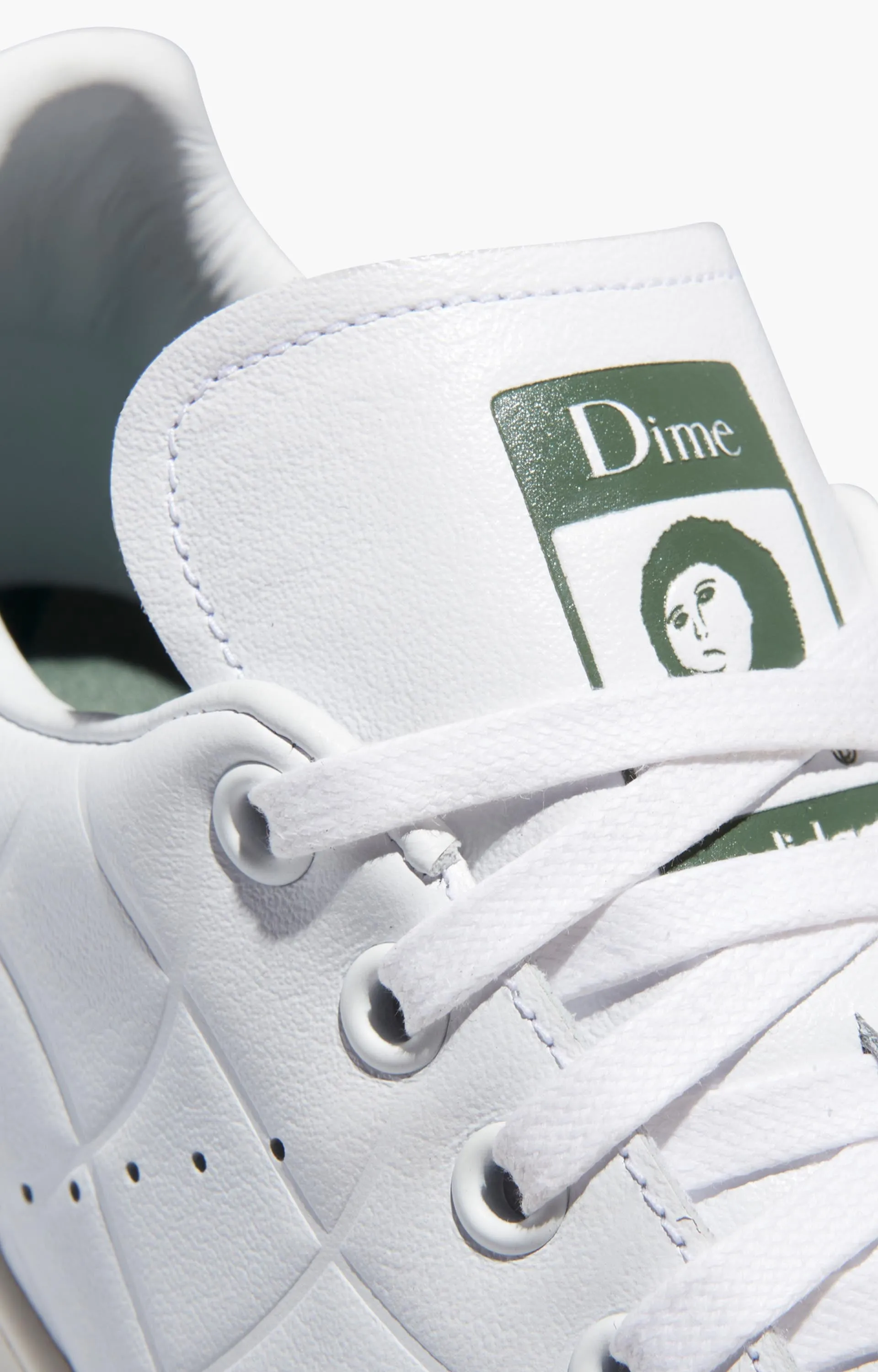 Green Adidas Originals Shoes Dime x Adidas Stan Smith Shoes, White/Green
