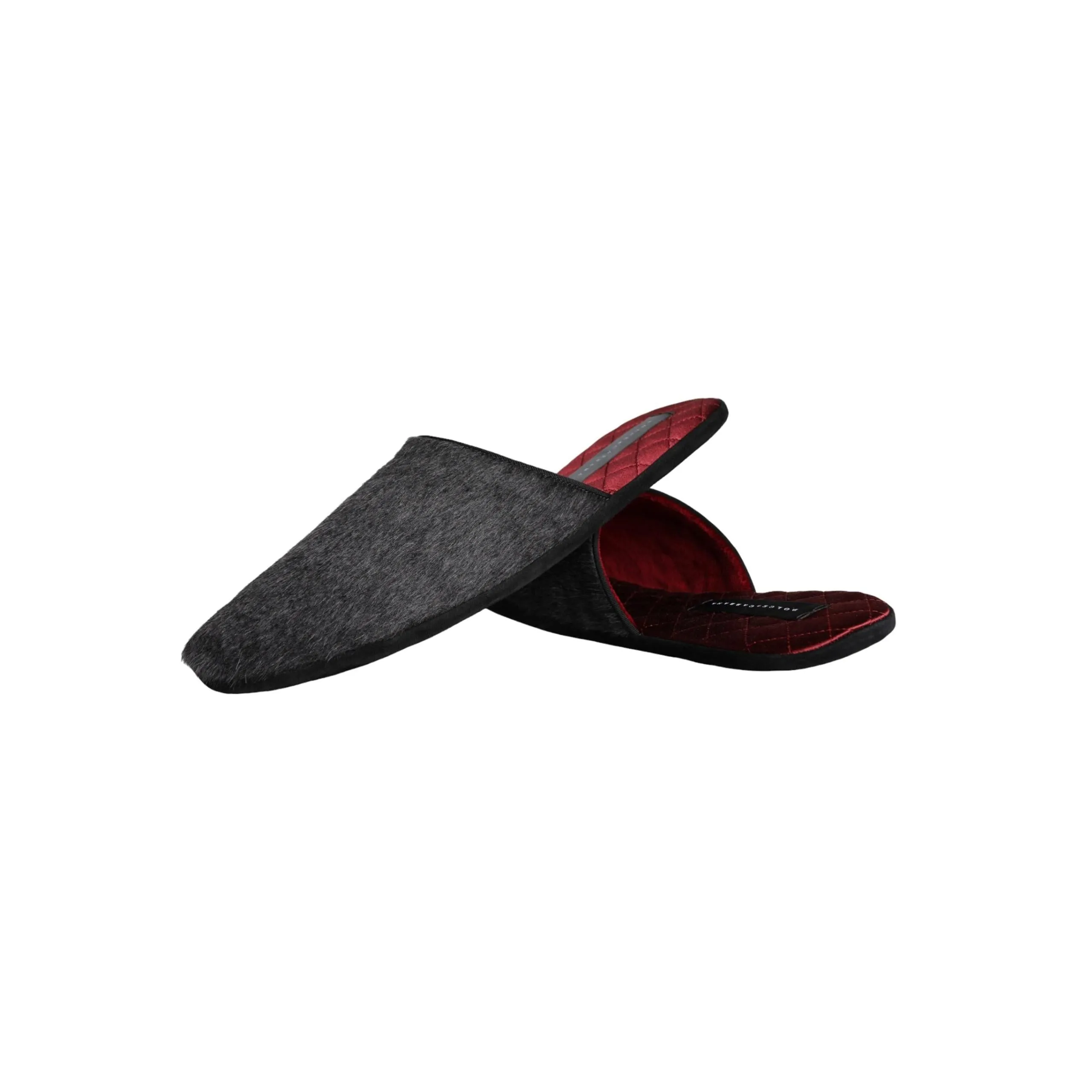 Floral Platform Sandals Dolce & Gabbana Black Faux Fur Slides Slippers Slip On Shoes