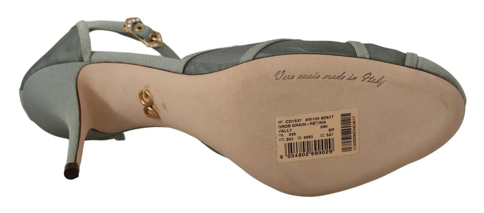 Sandals With Wedge Dolce & Gabbana Blue Mesh Ankle Strap Heels Sandals Shoes