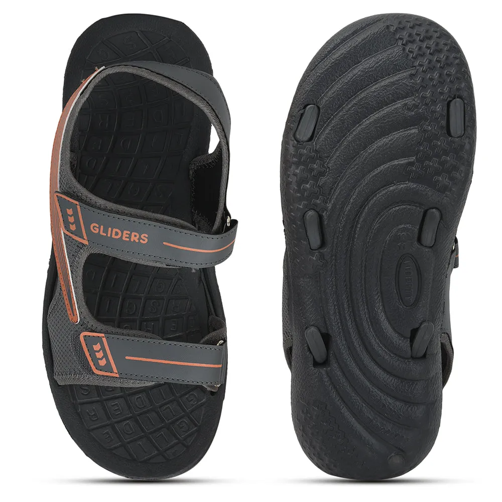 Gliders (Grey) Casual Sandals For Men STRIKER By Liberty Vintage Slippers