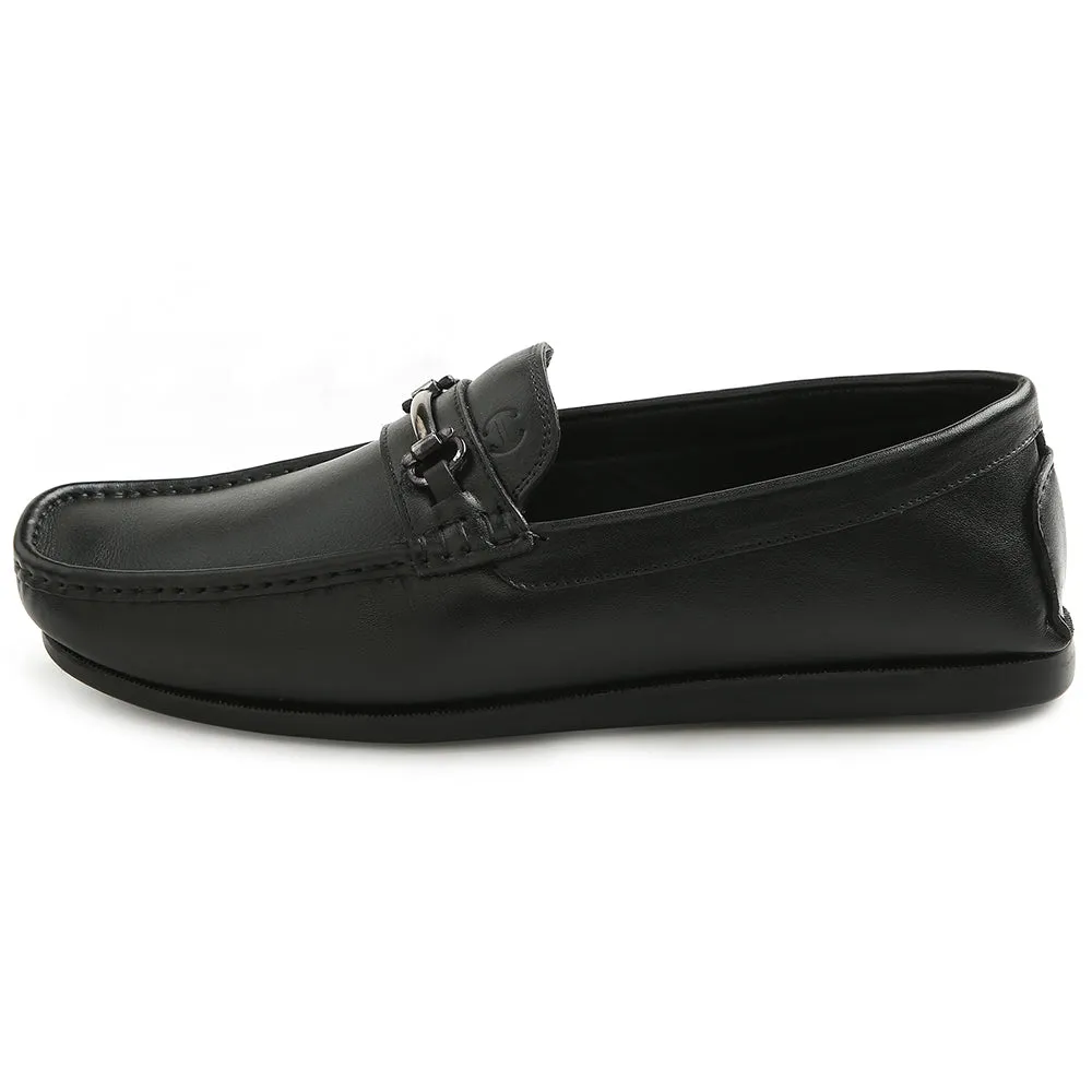 Loafers 1970s Healers Black Casual Loafers For Men S201-01 By Liberty
