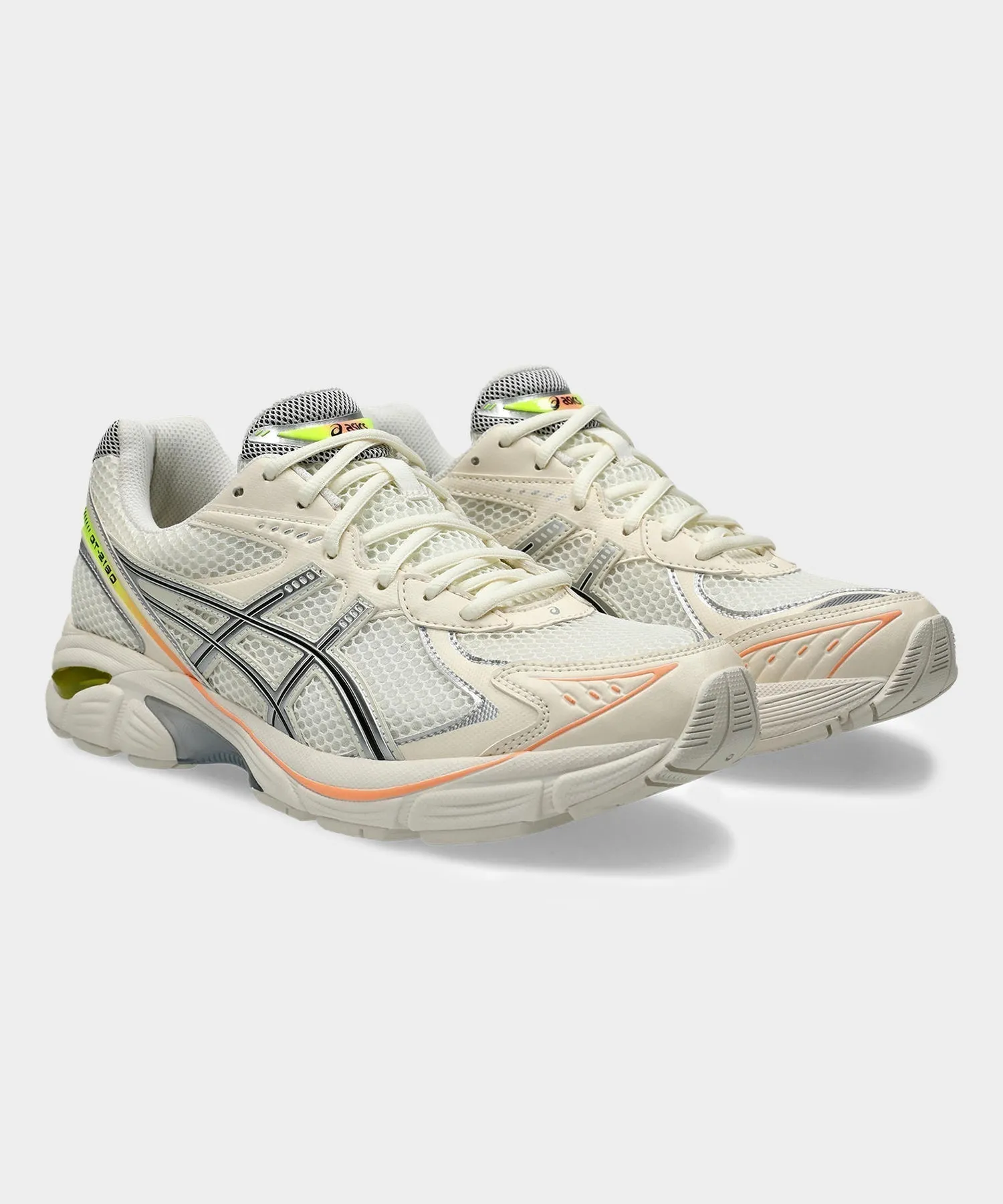 Asics GT-2160 Paris in Cream   Safety Yellow Asics Shiny Shoes