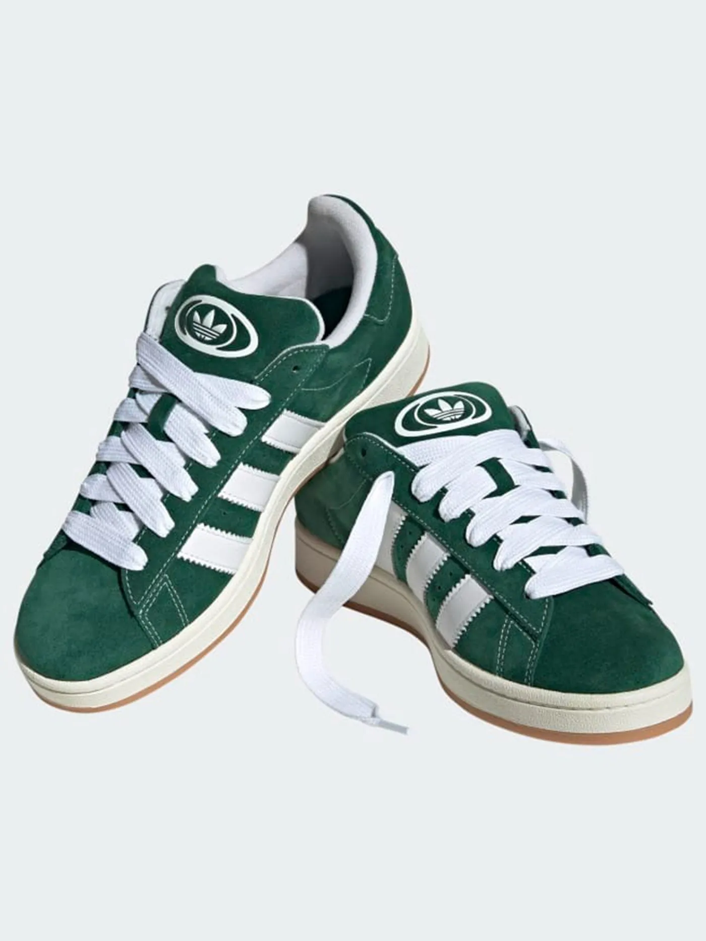 Campus 00s Dark Green/White/Off White Shoes Adidas Running Shoes