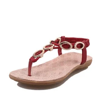 2016 New Arrival Summer Women Sandals Metal Women Shoes Chains Flip Flops Flats Beach Flat Heel Sandals 35-40 Free Shipping Ladies New Balance Flip Flops