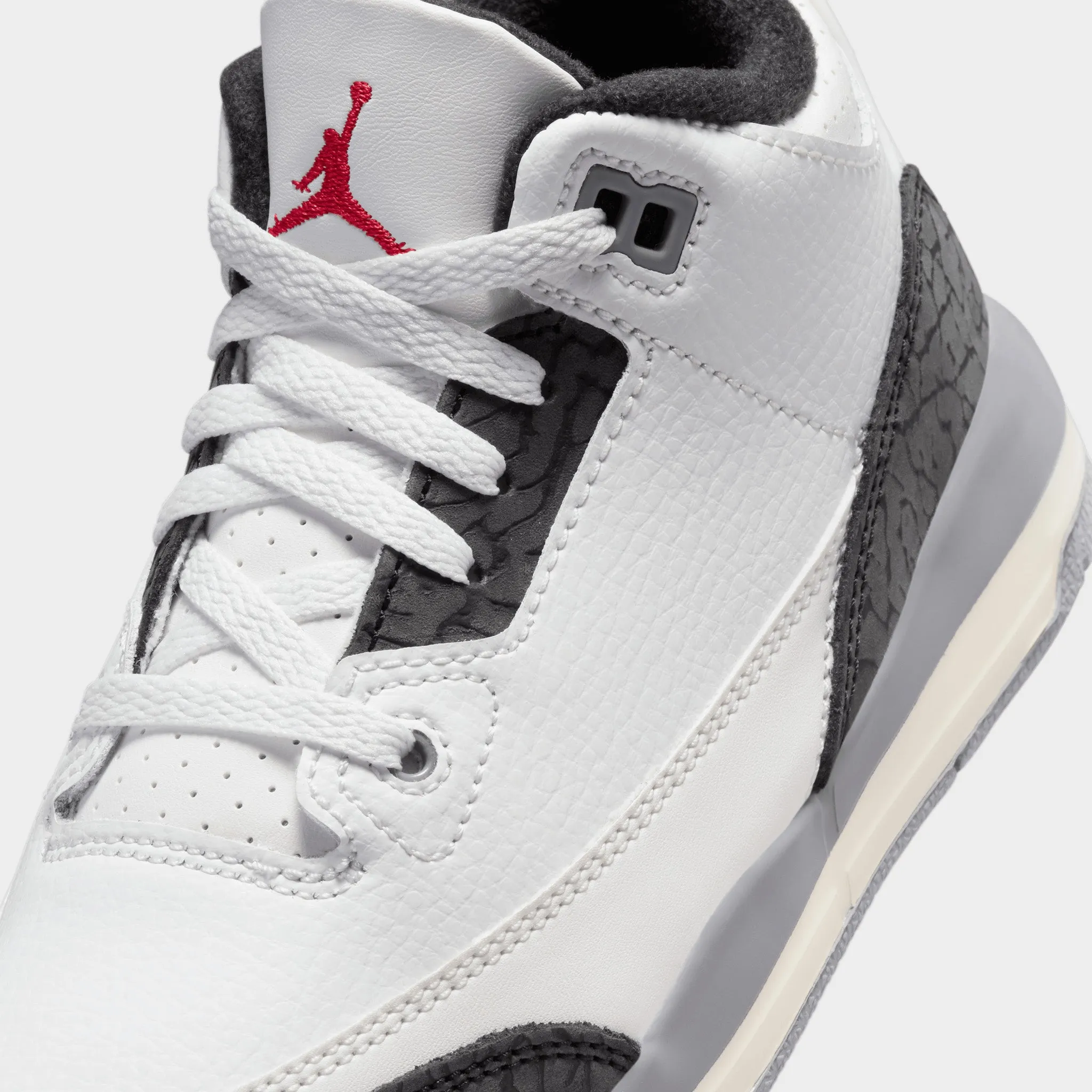 Jordan 3 Retro PS Summit White / Fire Red - Cement Grey Comfy Asics Shoes