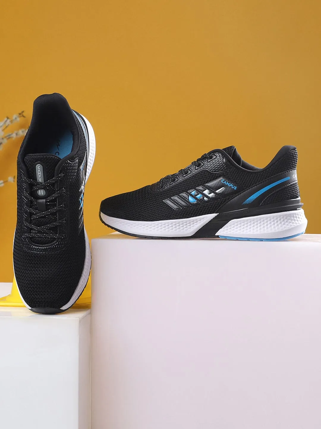 LESTOR Black Men's Running Shoes Running Shoes Friday