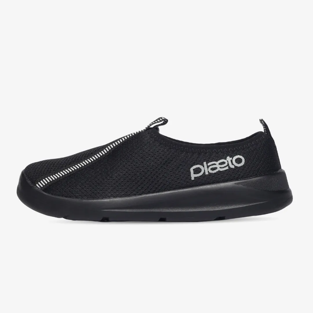 EZPlay Slip Ons for Women-Black Supportive Slip On Shoes