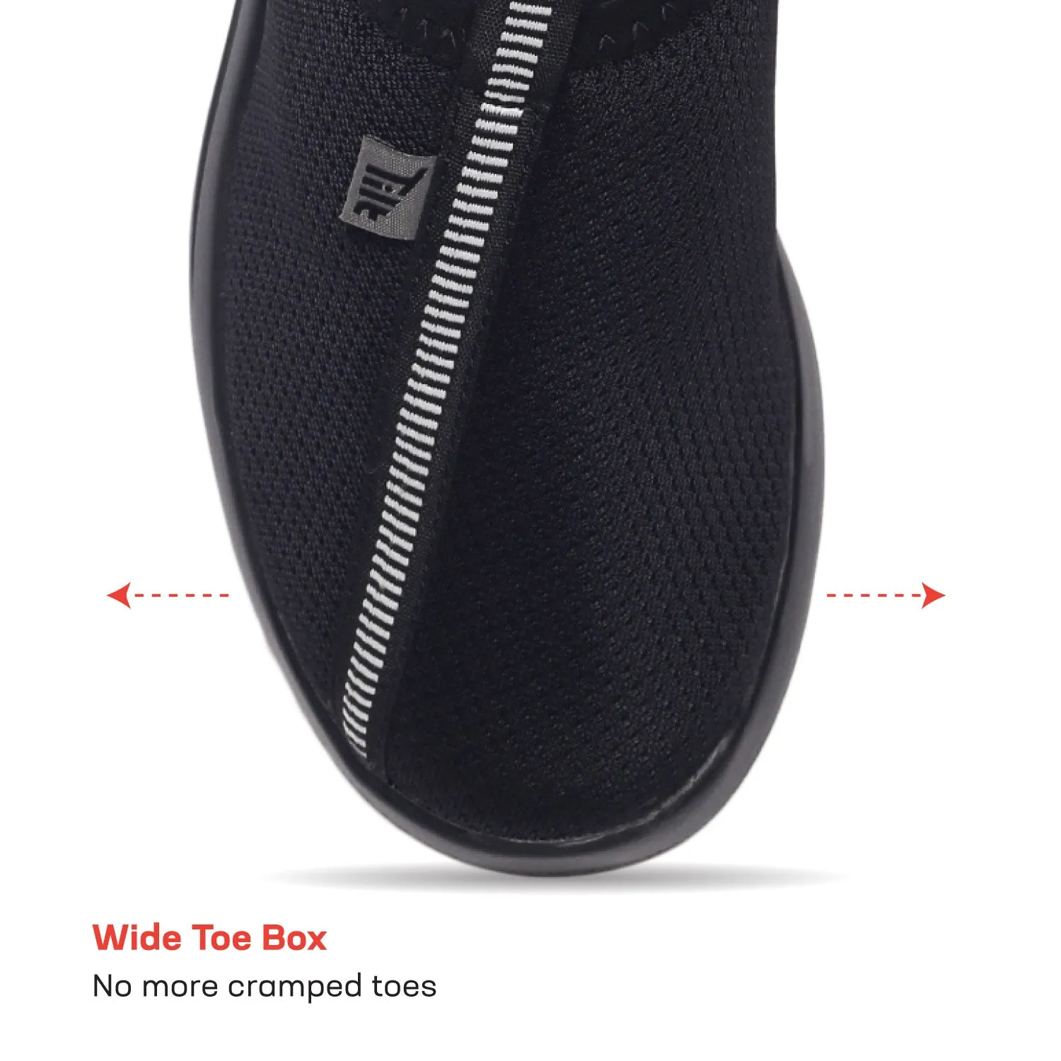 EZPlay Slip Ons for Women-Black Best Slip-on Shoes For Elderly