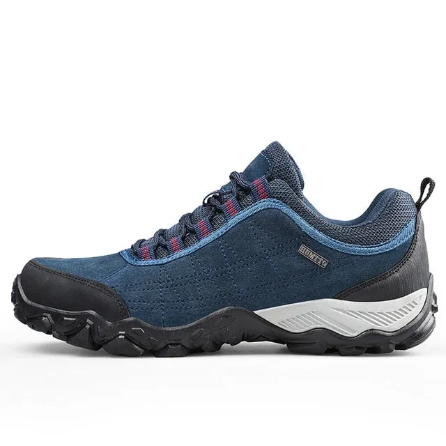 New Arrival Leather Hiking Shoes Wear resistant Outdoor Sport Hunting Sneakers Jelly Sneakers