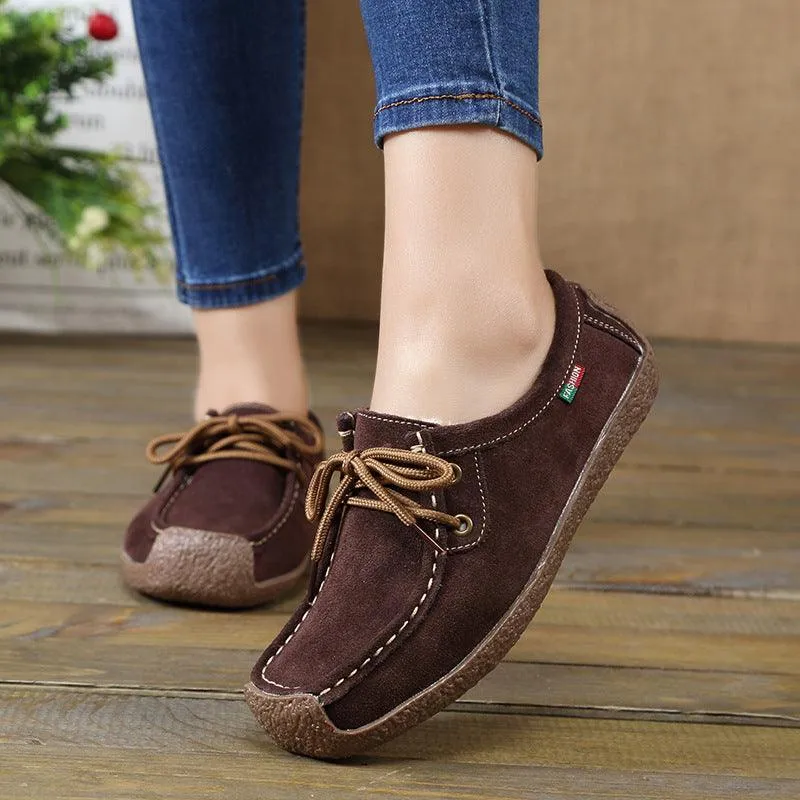 Wing Flats Shoes Lace-up Flat Shoes Sneakers Women