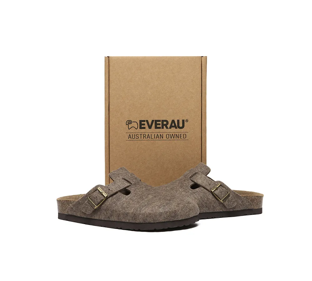 EVERAU Men Adjustable Buckled Straps Slip-on Flat Sandal Slides Brynn Sandals Gift Card
