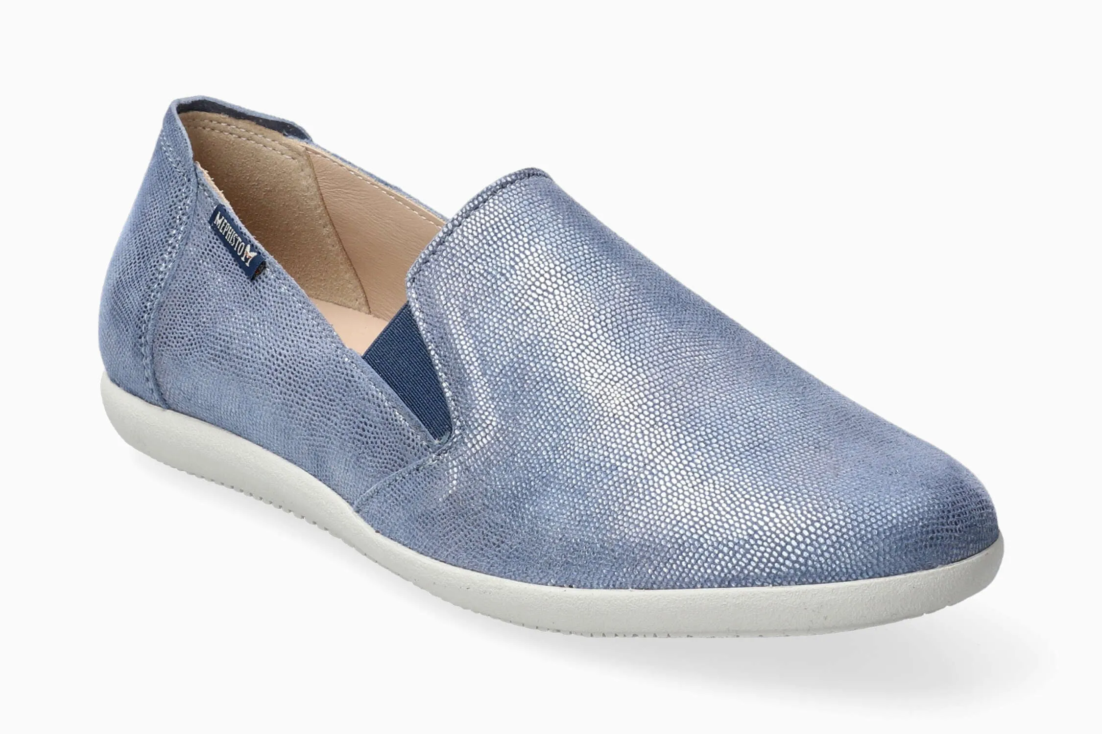 Korie - Sea Blue Canvas Slip Ons Designer Slip Ons Slip On