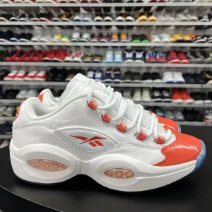 Altra Sneakers Reebok Question Low Patent Leather Toe Orange GS FY2344 Youth Size 7