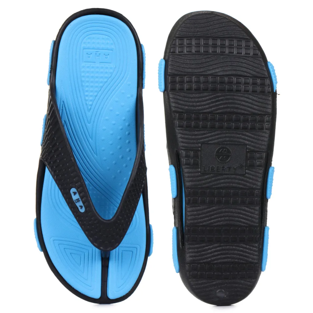 Dove Slippers A-HA Casual Sky Blue Flip-Flops For Men SHOKER-M By Liberty