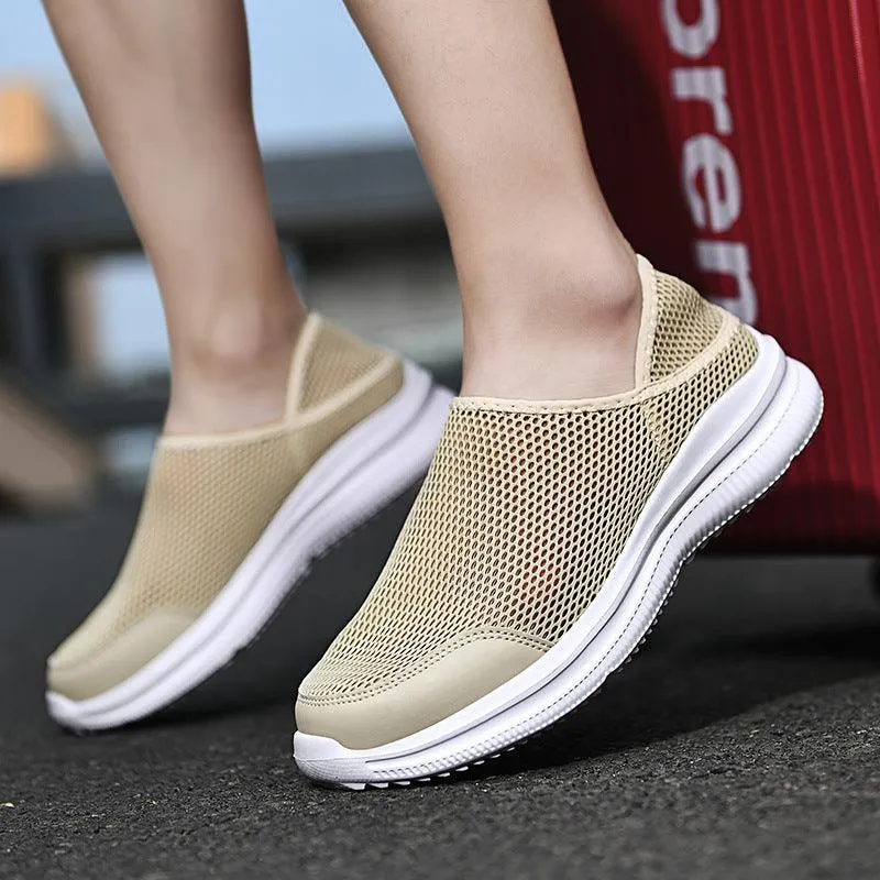 Flat Feet Running Shoe Men Shoes Slip On Lazy Shoes