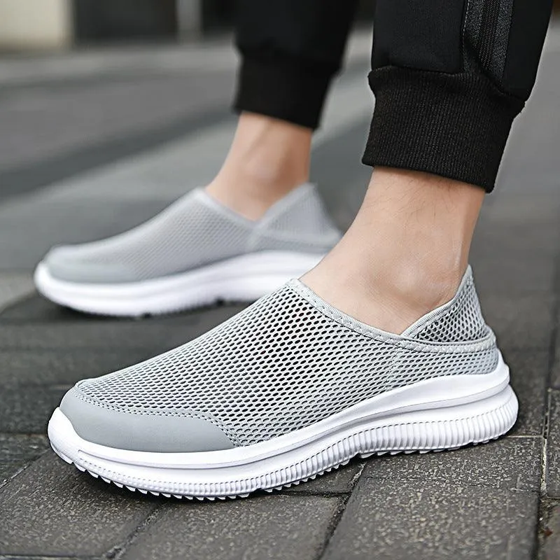 Men Shoes Slip On Lazy Shoes Closed Toe Shoes Flats
