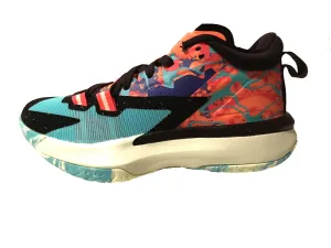 Plantar Fasciitis Shoes Asics Nike Kids Jordan Zion 1 Basketball Boot/Shoe - Cone/Black/Hyper Jade/Persian Violet