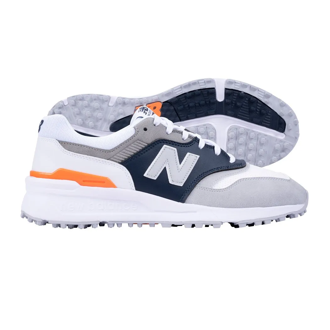New Balance Shoes For Women Walking New Balance Mens 997 SL Golf Shoes - Spikeless - Grey/White - All Sizes
