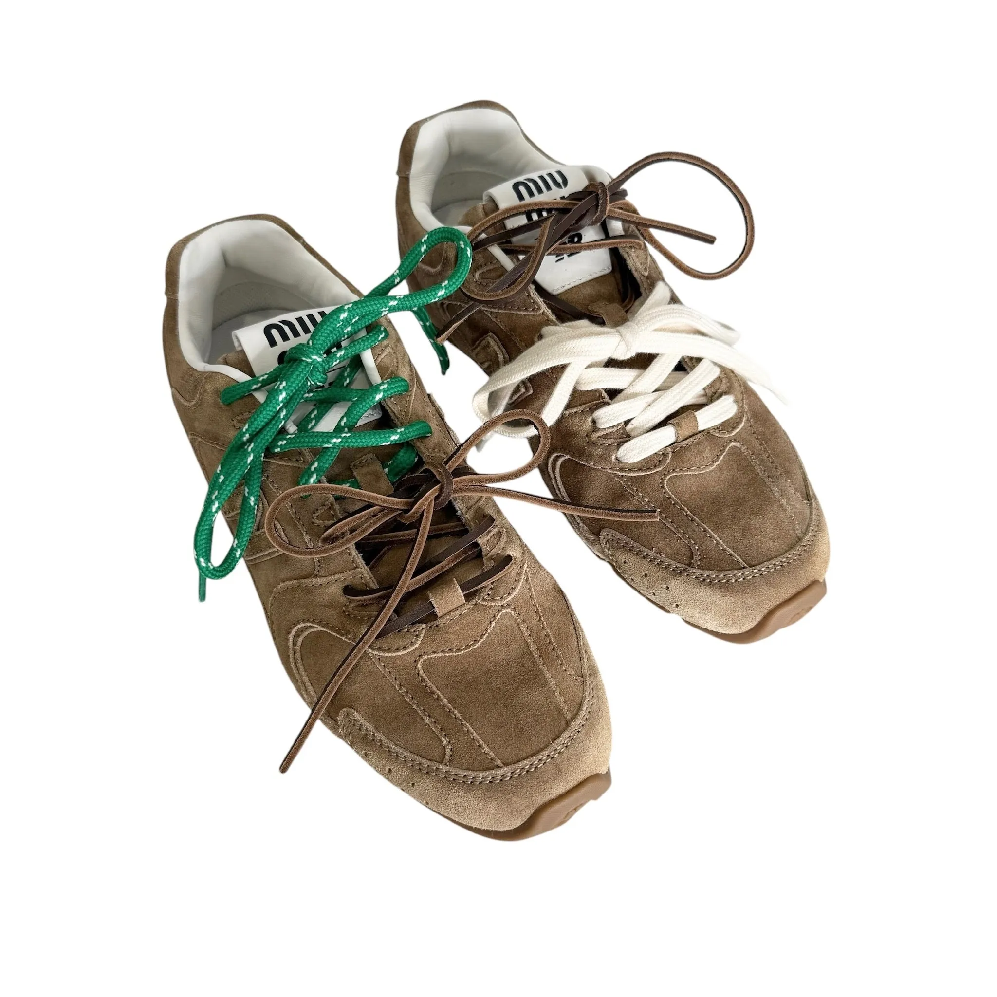 Miu Miu x NB Collab Sneakers - 7.5 580 New Balance Black