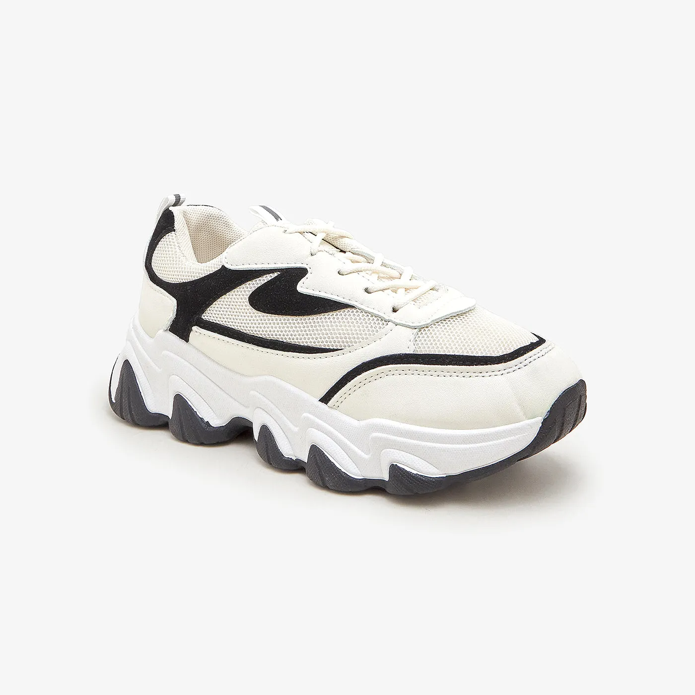 Women's Jogger Sole Sneakers Waterproof High Top Sneakers