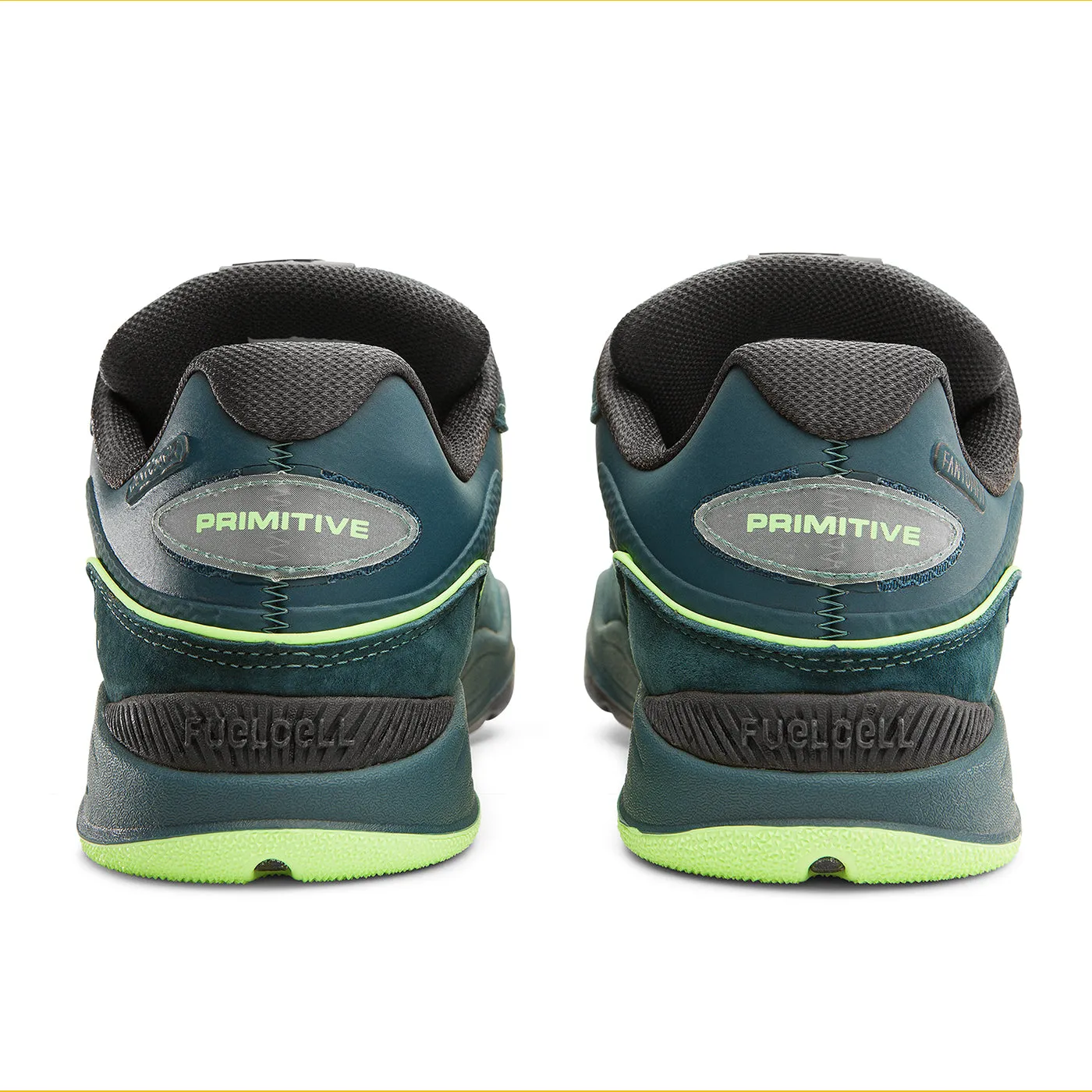 Dicks Sporting Goods New Balance New Balance Numeric 1010 Tiago x Primitive Shoes - Deep Teal / Lime Green