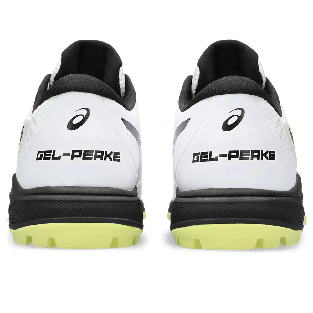 Asics Indoor Field Hockey Shoes ASICS Men's Gel-Peake 2 Cricket Shoe (White/Glow Yellow)
