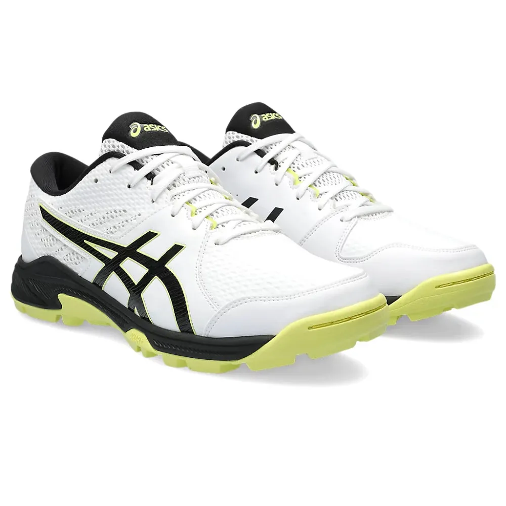 Asics Shoes Tiger Onitsuka ASICS Men's Gel-Peake 2 Cricket Shoe (White/Glow Yellow)