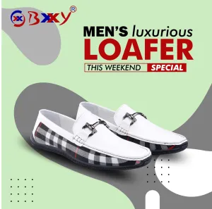 Men's Vegan Leather Fashionable Buckle Loafers for All Seasons Designer Loafers For Sale