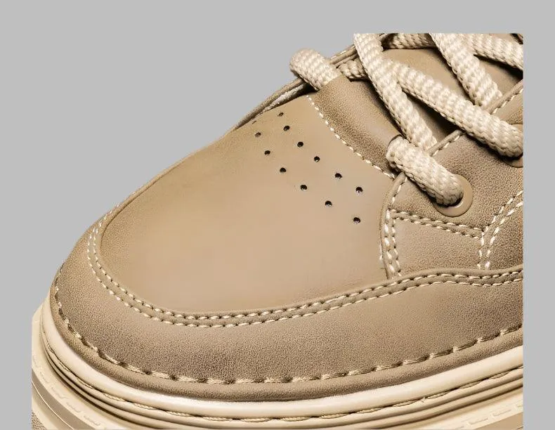 Men's Retro Leather Casual Shoes Comfortable Ankle Boots for Work & Daily Wear Best Steel Toe Work Boots Waterproof