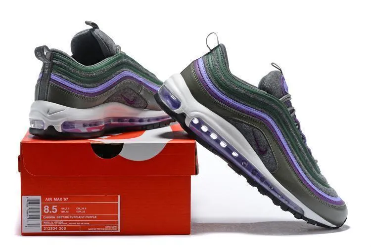 Asics Running Shoes Duomax Nike Air Max 97 Carbon Grey Dk Purple T Purple  Shoes !!! CYBER MONDAY SALE !!!