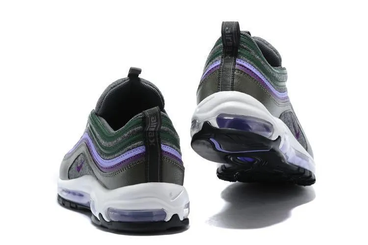 Nike Air Max 97 Carbon Grey Dk Purple T Purple  Shoes !!! CYBER MONDAY SALE !!! Asics Indoor Shoes Gel Upcourt