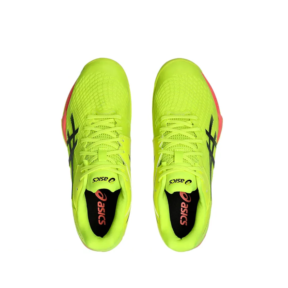 Asics Running Shoes Uk ASICS Men's Court Control FF3 Paris Badminton Shoe (Safety Yellow/Black)