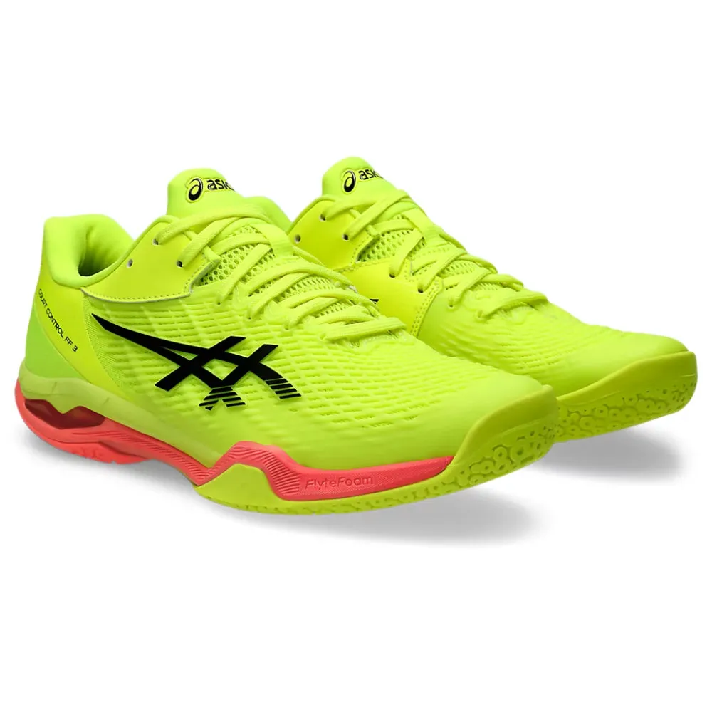 Asics Marathon Training Shoes ASICS Men's Court Control FF3 Paris Badminton Shoe (Safety Yellow/Black)