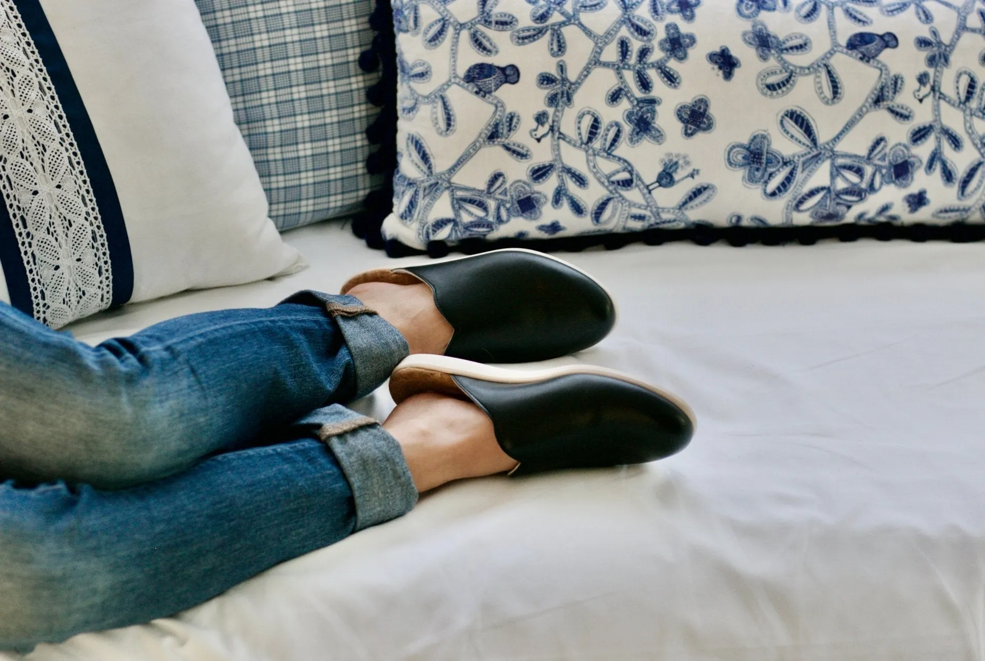 House Mules | Black Clarks Slide Sandals