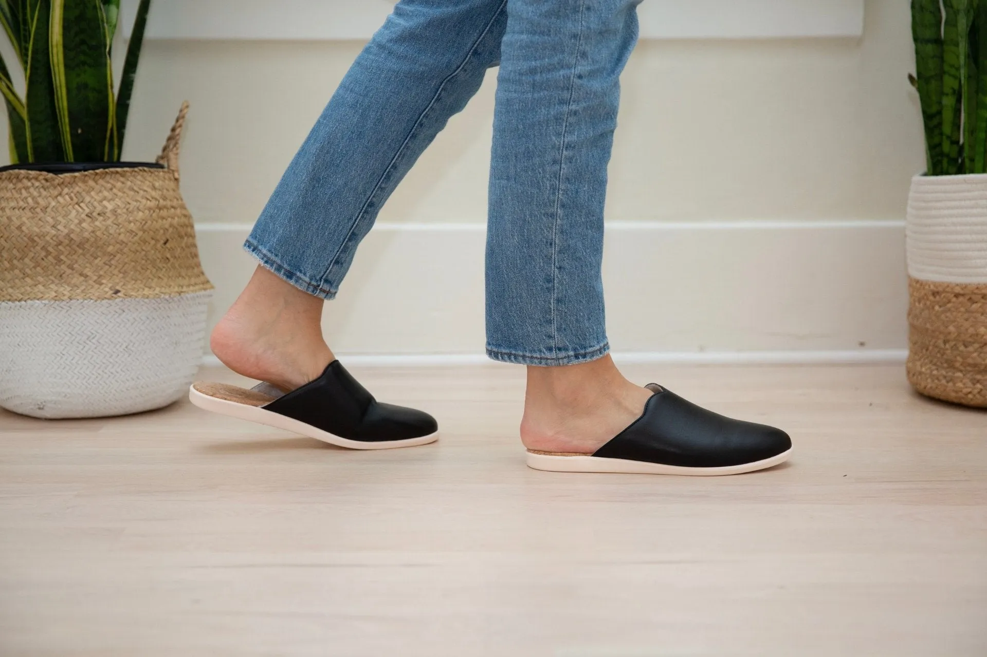 Free People Slides House Mules | Black