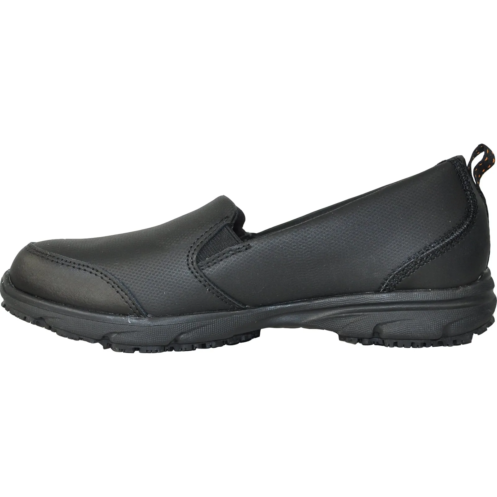 VANGELO Women Slip Resistant Shoe AVA-2 Black Alloy Toe Work Boots