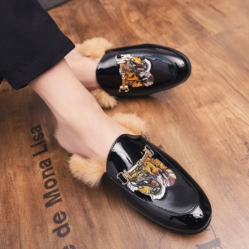 Eastland Penny Loafers Men's Italian Backless Patent Leather Loafers