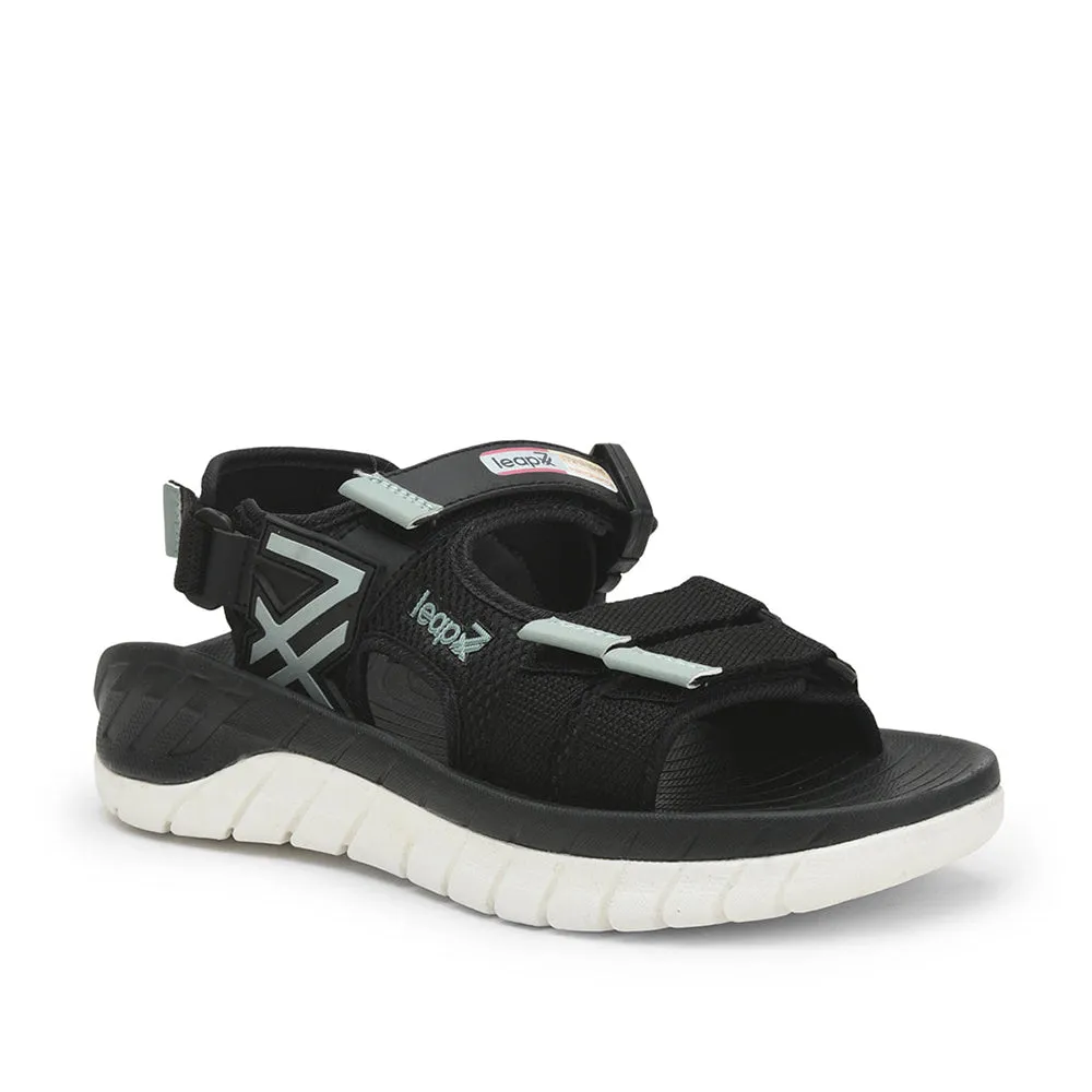 Leap7x Casual Sandal For Men (Black) EVERLAST-1 By Liberty Tiktok Slippers