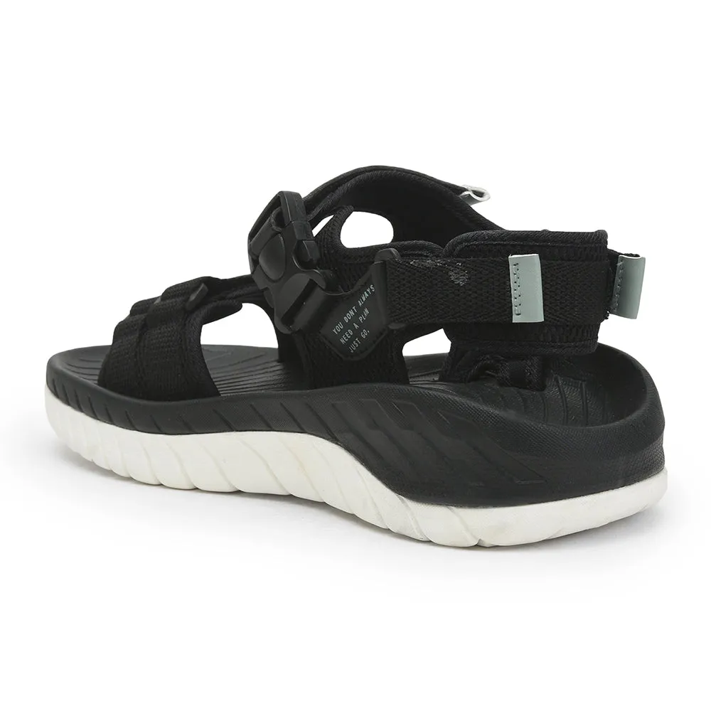 Primo Slides Leap7x Casual Sandal For Men (Black) EVERLAST-1 By Liberty