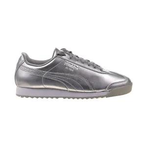 Asics Japan S Platform Shoes Puma Roma Patent Anodized Big Kids' Shoes Puma Silver-White