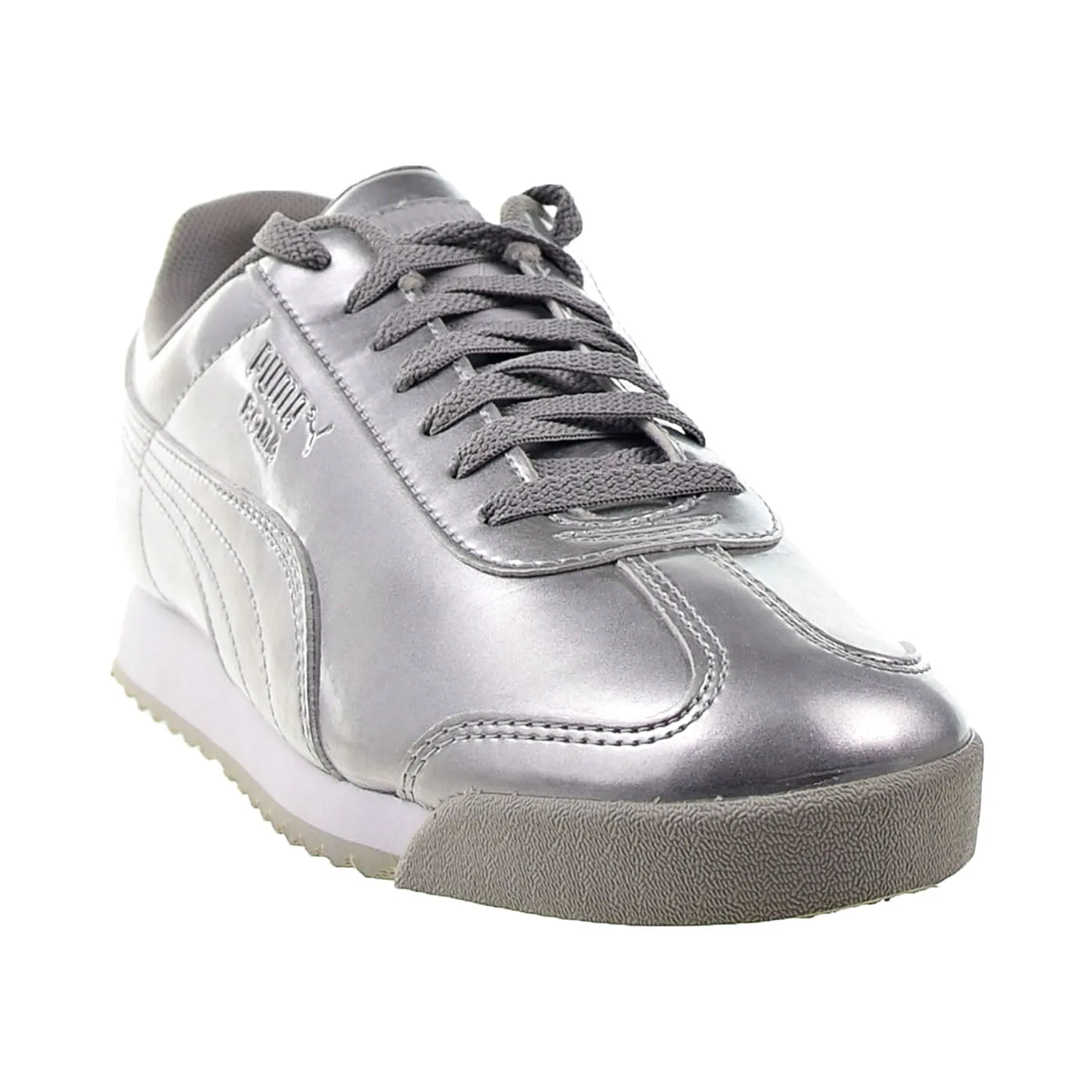 Puma Roma Patent Anodized Big Kids' Shoes Puma Silver-White Asics Gt Shoes