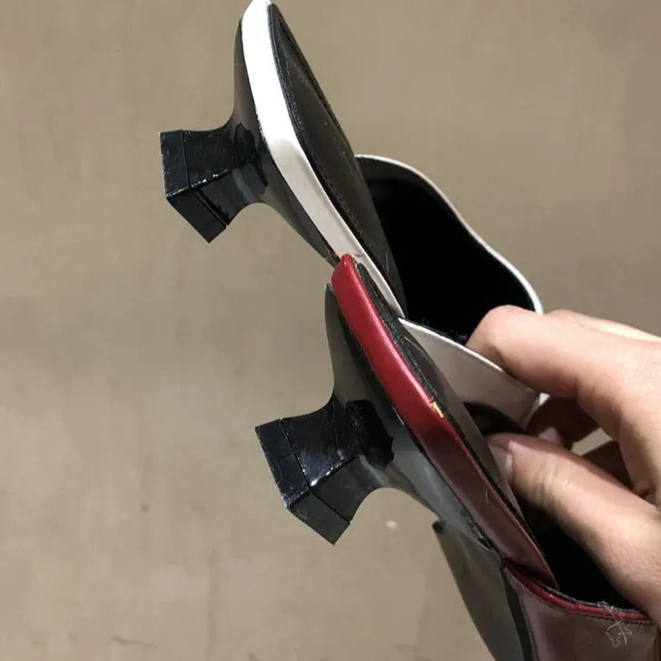 Fashion Brand Women Slipper Pointed Toe Slip on Mules Thin Low Heel Slides Shoes Pleated Design Sandal Flip Flops Trending Flip Flops