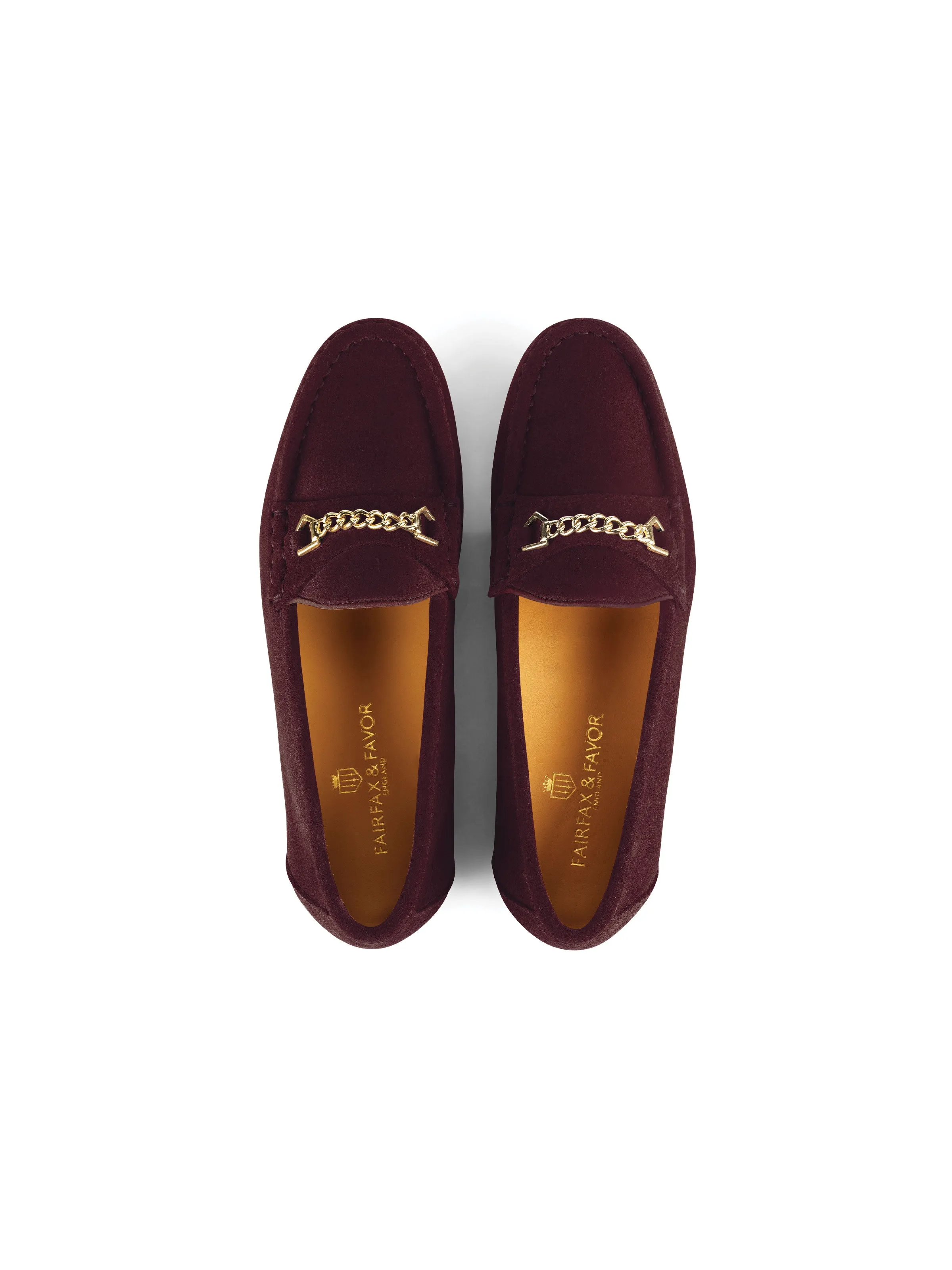 Apsley - Plum Suede Loafers Monolith