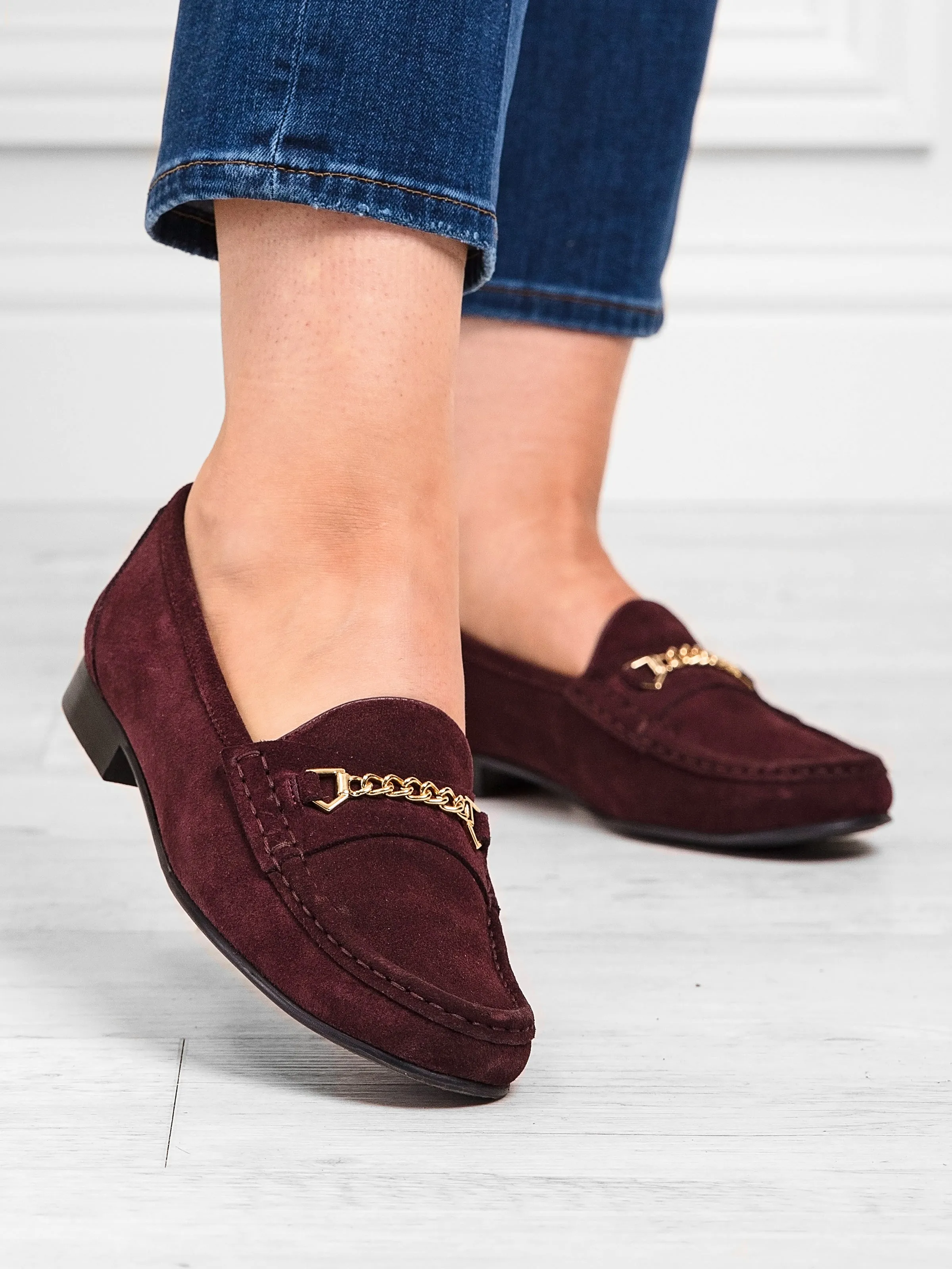 Anne Klein Loafers Apsley - Plum Suede