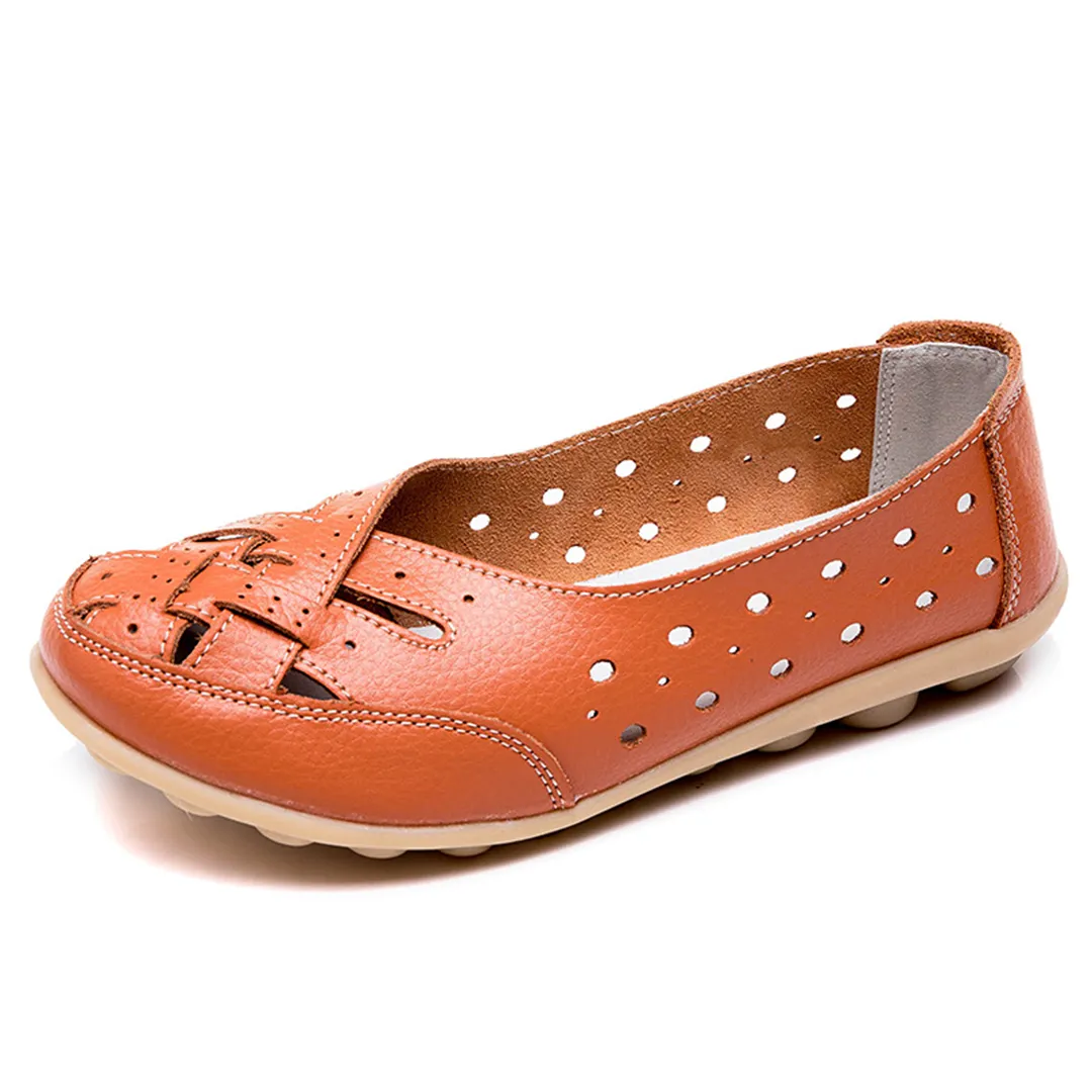 Comfyfleek Wide Toe Box & Wide Size Leather Moccasin - New Colors Easy Spirit Loafers