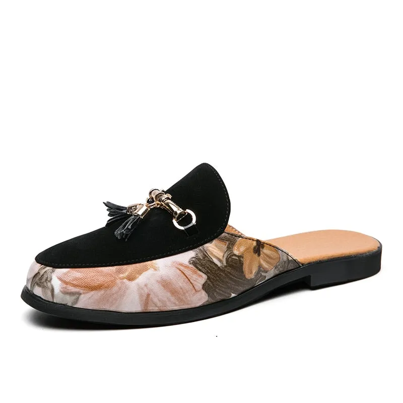 MEN'S Luxury Tassel Backless Loafers Toe Loafers