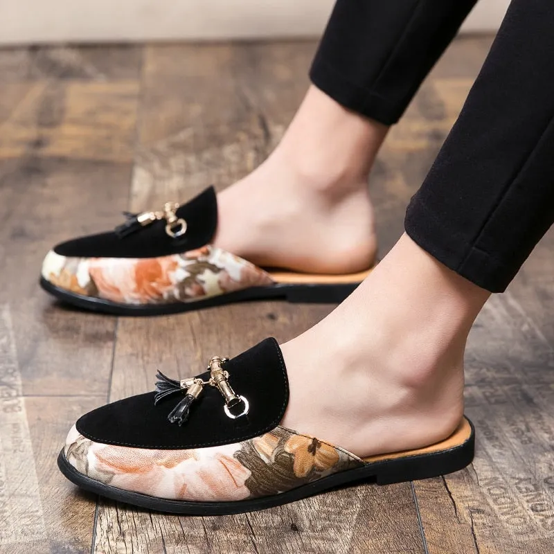 MEN'S Luxury Tassel Backless Loafers Bragano Loafers