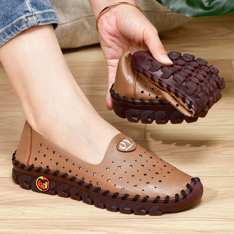 Purpdrank - New Spring Sneakers Women Shoes Platform Loafers Casual Lace Up Fashion Flat Slip-On Mom Shoe Mujer Zapatos Chaussure Femme Sand Loafers