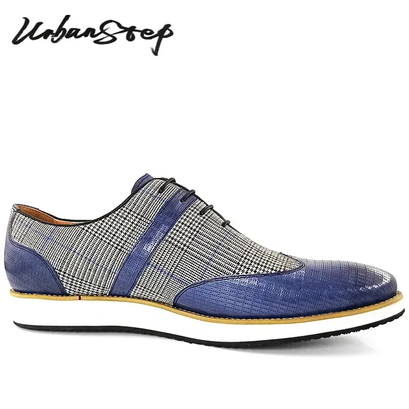 Flat Shoes To Wear With Sequin Dress Elegant Mens Dress Casual Shoes Flat Comfortable Wingtip Pointed Toe Man Oxford Shoes Office Business Leather Shoes Men