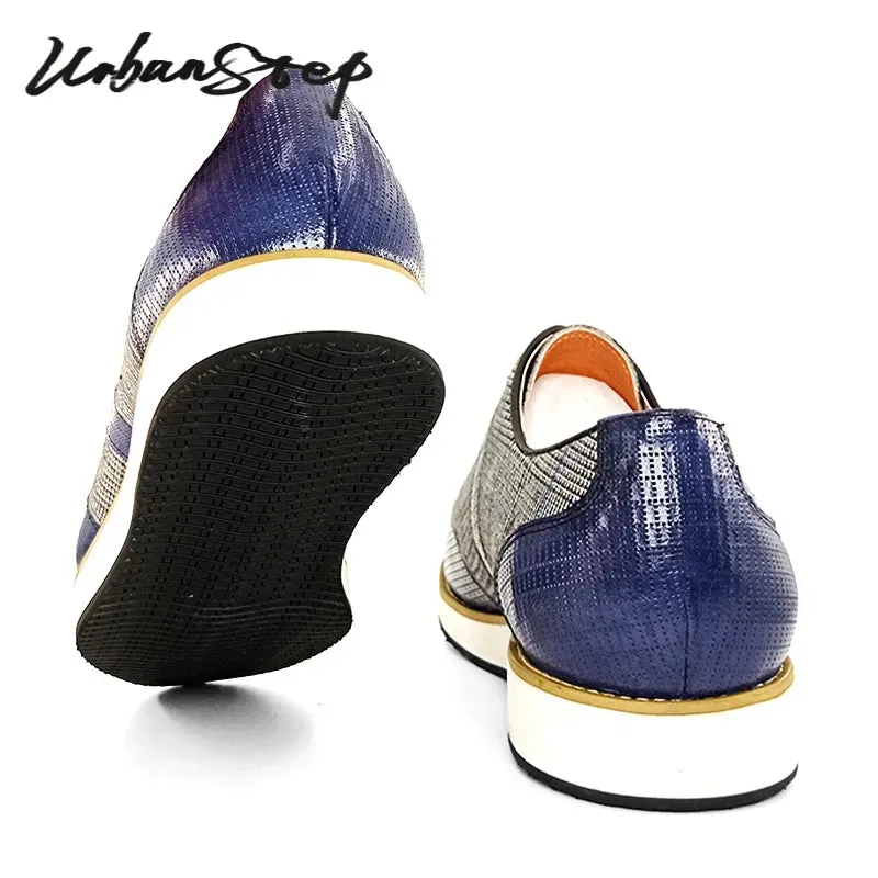 Flat 1950s Shoes Elegant Mens Dress Casual Shoes Flat Comfortable Wingtip Pointed Toe Man Oxford Shoes Office Business Leather Shoes Men